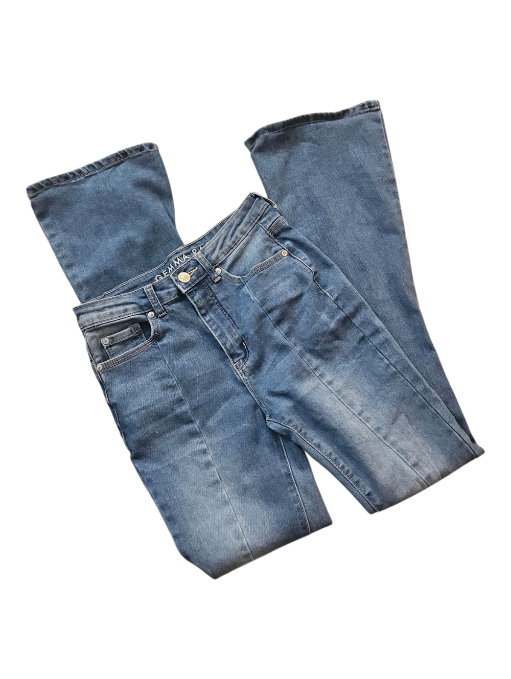 Gemma Rae Split Hem Flare Jeans 3 27"x32